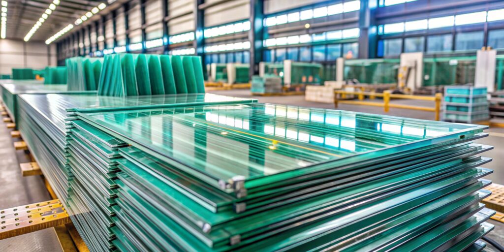 factory manufacturing glass
