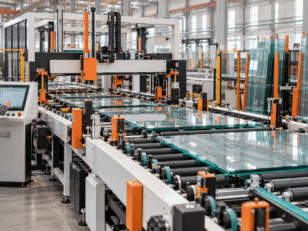 Intelligent glass arrangement system automatically sorting and positioning glass sheets